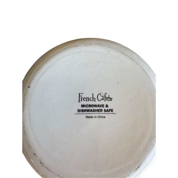 French Café Hot Chocolate Ceramic Pitcher Pot 42 Ounce Capacity & Set of 4 mugs - Picture 6 of 13